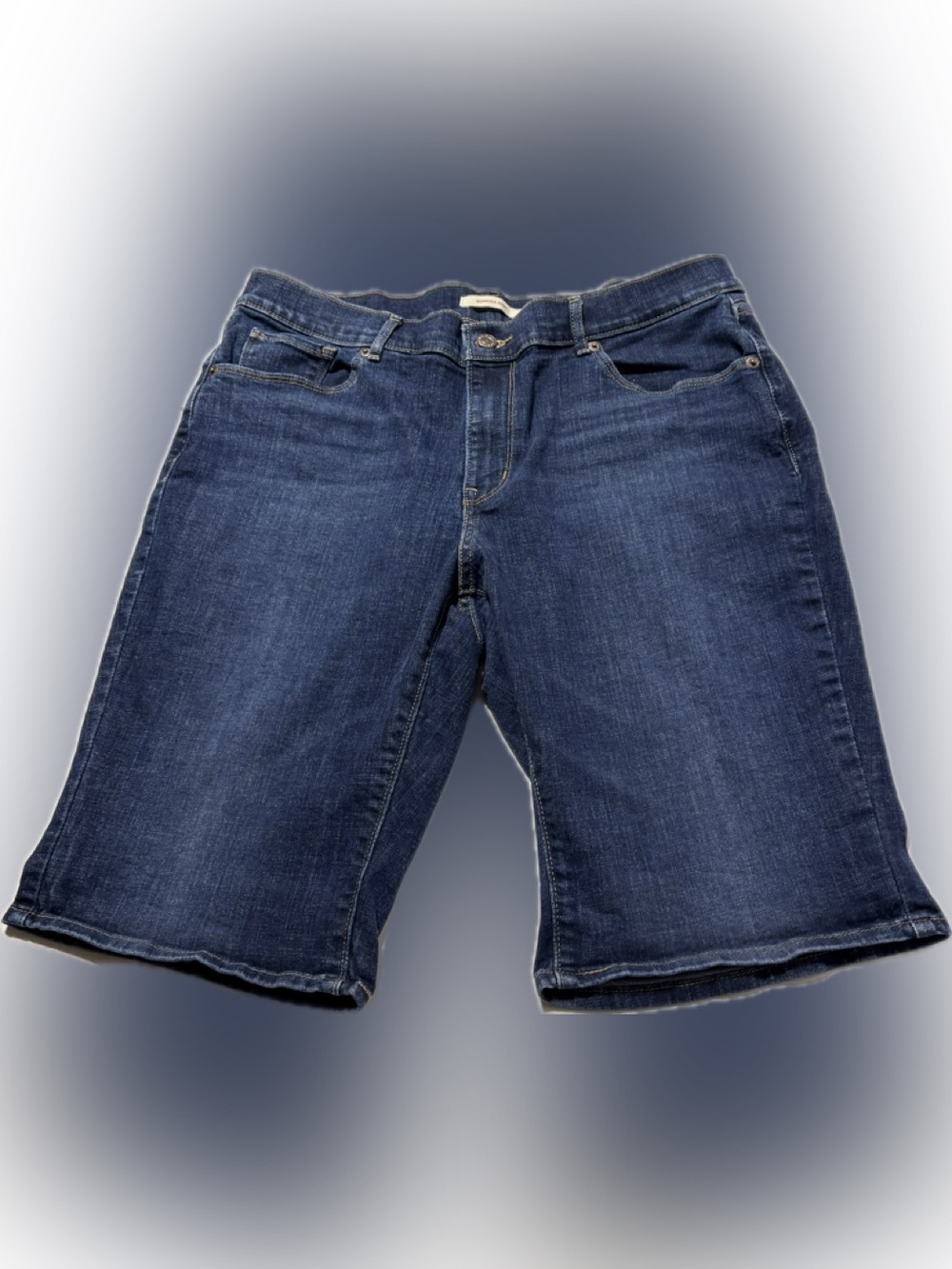 Levi's  Dark Blue Denim Bermuda Shorts Size 32